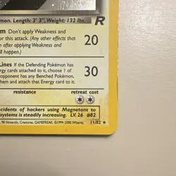 Pokemon TCG Team Rocket Dark Magneton 11/82 Holo Rare 60 HP English - Image 5