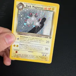 Pokemon TCG Dark Magneton Team Rocket 11/82 Holo Unlimited Holo Rare (Damaged) - Image 3