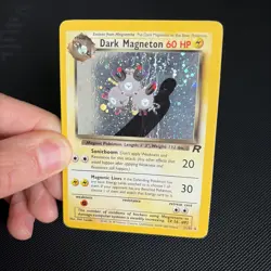Pokemon TCG Dark Magneton Team Rocket 11/82 Holo Unlimited Holo Rare (Damaged) - Image 4