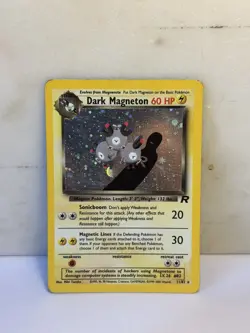 Pokemon Dark Magneton 11/82 Team Rocket Holo Rare Moderately Played - Image 1