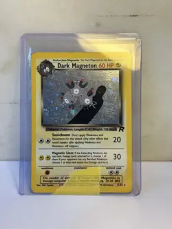 Pokemon Dark Magneton 11/82 Team Rocket Holo Rare Moderately Played - Image 2