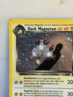 Pokemon Dark Magneton 11/82 Team Rocket Holo Rare Moderately Played - Image 4