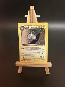 Pokemon TCG Dark Magneton Team Rocket 11/ 82 Holo Unlimited Holo Rare HP/ Crease - Image 1