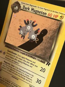 Pokemon TCG Dark Magneton Team Rocket 11/ 82 Holo Unlimited Holo Rare HP/ Crease - Image 5