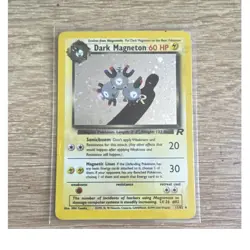 Pokemon TCG Team Rocket Dark Magneton Holo 11/82 WOTC 2000 English 60 HP - Image 1