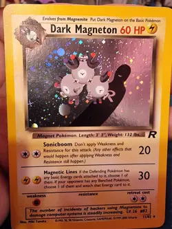 Dark Magneton 11/82 Team Rocket Holo Rare Pokemon Card EXCELLENT - Image 1