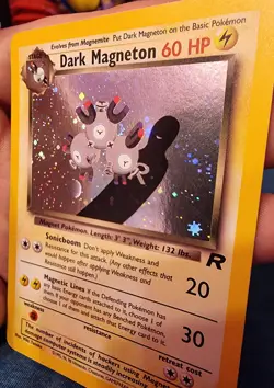 Dark Magneton 11/82 Team Rocket Holo Rare Pokemon Card EXCELLENT - Image 3