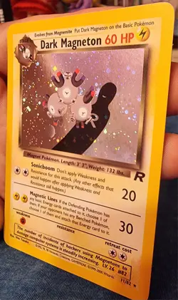 Dark Magneton 11/82 Team Rocket Holo Rare Pokemon Card EXCELLENT - Image 4