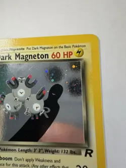 Pokemon TCG Dark Magneton Team Rocket Holo Rare 11/82 2000 60 HP Miki Tanaka - Image 5