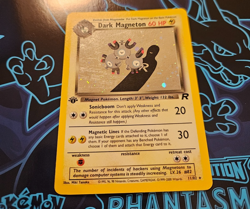 ⚡ Pokemon TCG Dark Magneton 11/82 Holo Rare 1st Edition Team Rocket Card MP ⚡ - Image 2