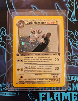 ⚡ Pokemon TCG Dark Magneton 11/82 Holo Rare 1st Edition Team Rocket Card MP ⚡ - Image 4