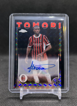 Fikayo Tomori 2024-25 Topps Chrome UEFA Club Competitions Black Auto /10 #CA-TO - Image 1