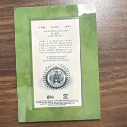 Topps Allen & Ginter Relic Memorabilia Lot Ryan Howard Mike Schmidt 2 Cards - Image 4