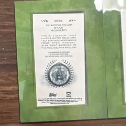 Topps Allen & Ginter Relic Memorabilia Lot Ryan Howard Mike Schmidt 2 Cards - Image 5