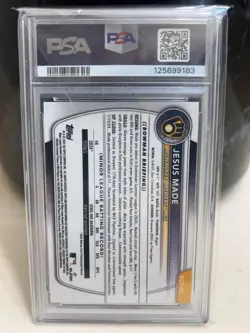 2025 Bowman Chrome 1st Jesus Made Purple Geometric Refractor /250 PSA 10 #BCP-50 - Image 2