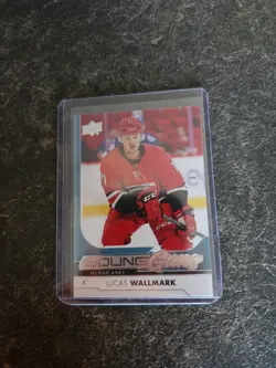 2017-18 Upper Deck Series 1 Young Guns Lucas Wallmark YG RC Card# 207 - Image 1