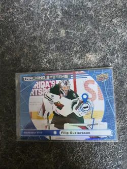 2025-26 Upper Deck Series 1 Tracking System Filip Gustavsson Card# TS-30 - Image 1