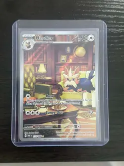 Pokemon TCG Herdier White Flare Illustration Rare Card 155/086 NM - Image 1