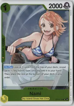 Nami OP15-108 Rare Adventure on Kami's Island One Piece Foil Near Mint - Image 1