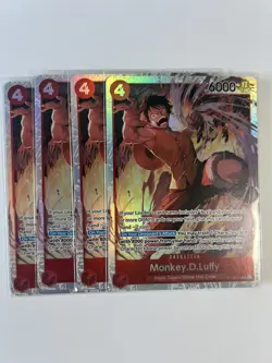 Monkey.D.Luffy OP16-015 Super Rare The Time of Battle One Piece Foil Near Mint - Image 1