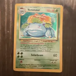 Wizards of the Coast Venusaur 15/102 Base Set Holo Rare English 1999 - Image 1