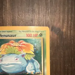 Wizards of the Coast Venusaur 15/102 Base Set Holo Rare English 1999 - Image 4