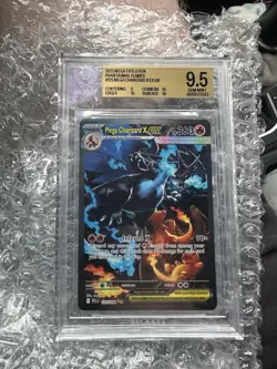 Mega Charizard X EX SIR 125/094 Phantasmal Flames Holo English 2025 BGS 9.5 - Image 1