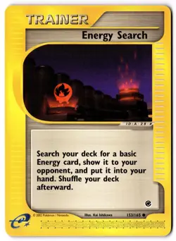 Energy Search 153/165 Common Expedition Base Set Pokemon Lightly Played - Image 1
