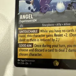 Disney Lorcana Winterspell 191/204 Angel Experiment 624 Legendary - Image 3