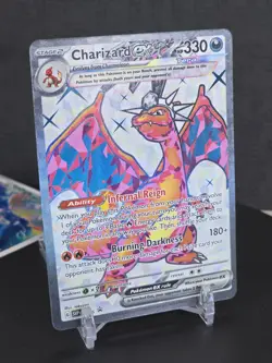 Pokemon Card Charizard ex 056 SV: Scarlet & Violet Rare Black Star Promo 2023 - Image 1