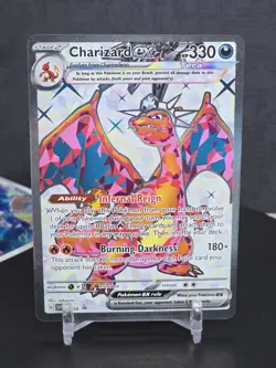 Pokemon Card Charizard ex 056 SV: Scarlet & Violet Rare Black Star Promo 2023 - Image 3