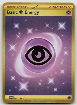 Pokemon Basic Psychic Energy 207/165 151 Hyper Rare Holo NM - Image 1
