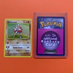 Hitmonchan Holo Rare MP 7/102 Base Set Pokemon Card 007/102 Vintage WOTC - Image 1