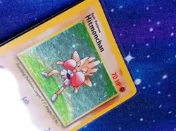 Hitmonchan Holo Pokemon Card WOTC 7/102 Base Set Rare Vintage 1999 LP - Image 2