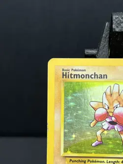 Pokemon Card - Hitmonchan 7/102 Holo Rare Base Set WOTC HP - Image 2