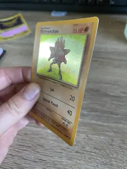 Pokemon Card Hitmonchan 7/102 Holo Base Set Vintage WOTC Rare (3) - Image 3