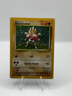 Hitmonchan 7/102 - Holo Rare - Base Set - Pokemon Card - MP - Image 1