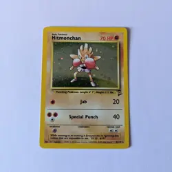 Hitmonchan 7/102 Base Set 2 Holo Rare Pokemon Card - LP - Image 1