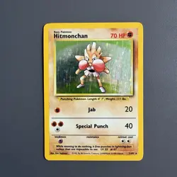 Hitmonchan 7/102 Base Set Holo Rare 1999 Vintage Pokemon Card - Image 4