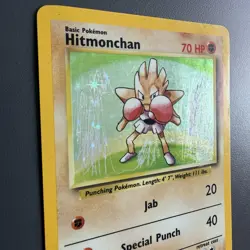 Hitmonchan 7/102 Base Set Holo Rare 1999 Vintage Pokemon Card - Image 5