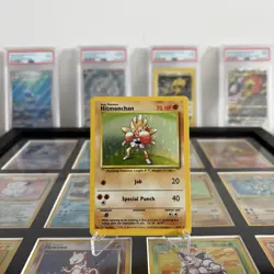 Hitmonchan 7/102 Base Set Holo Rare 1999 Vintage Pokemon Card - Image 2