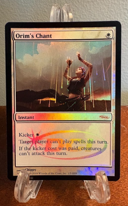 MTG Orim's Chant Foil DCI Judge Promos JDG #1 Judge Gift Magic The Gathering LP - Image 1