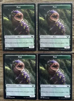 4x Pest Token - Strixhaven [STX] - Magic The Gathering MTG - Image 1