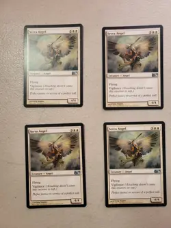 4x Serra Angel Core Set 2011 M11 English MTG Magic LP Free Shipping - Image 1