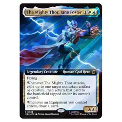 MTG Marvel Super Heroes The Mighty Thor, Jane Foster Extended Art 0420 - FOIL - Image 1