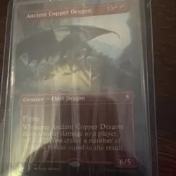 Ancient Copper Dragon MTG Battle for Baldur's Gate Mythic Rare Card - Image 2