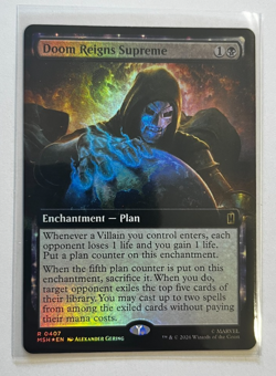 MTG – Marvel Super Heroes – Doom Reigns Supreme Extended Foil - Rare 0407 - Image 1