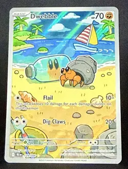 Dwebble 129/086 Illustration Rare Holo SV: Black Bolt HP 70 English Basic NM - Image 1