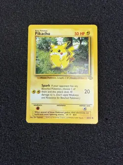 1999 JUNGLE SET - PIKACHU - #60/64 - POKEMON CARD - RARE! ORIGINAL! Red Cheeks - Image 1
