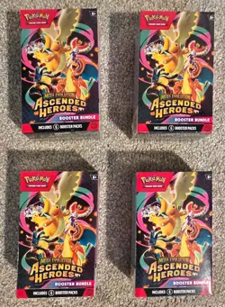 Pokemon Ascended Heroes Booster Bundle LOT OF 4 New Sealed - Image 1